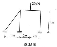 全国2008年4月高等教育自学考试结构力学（一）试(图20)